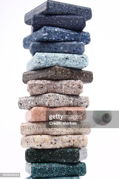 granite - gray color swatches stock pictures, royalty-free photos & images