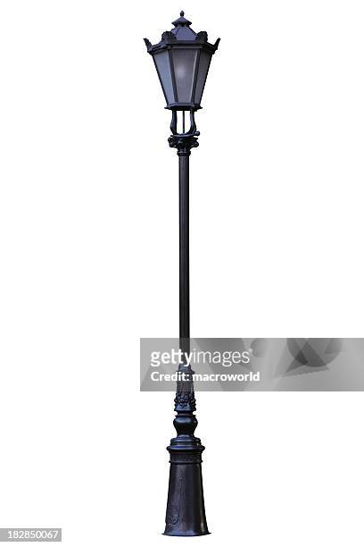 vintage street lamp - street light stock pictures, royalty-free photos & images