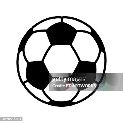 Vector Soccer Ball Icon on White Background Vector Soccer Ball Icon on White Background