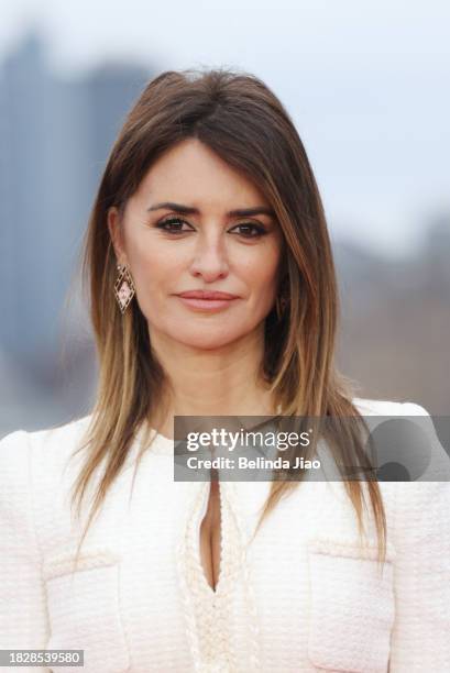 Penélope Cruz attends the "Ferrari" UK Photocall on December 03, 2023 in London, England.