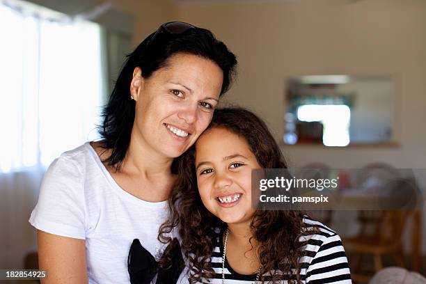 mother & daughter - new zealand family stock pictures, royalty-free photos & images