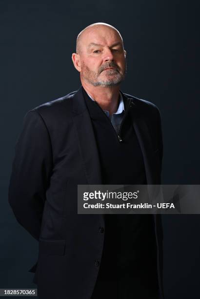 Steve Clarke, head coach of Scotland poses for a picture ahead of the UEFA EURO 2024 Final Tournament Draw at the Atlantic hotel on December 02, 2023...
