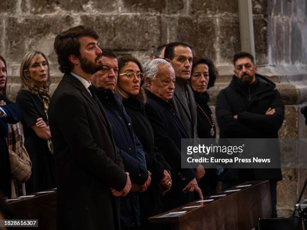El vicepresidente de la Junta de Castilla y Leon, Juan Garcia-Gallardo , durante el funeral de la actriz Concha Velasco, en la Catedral de Nuestra...