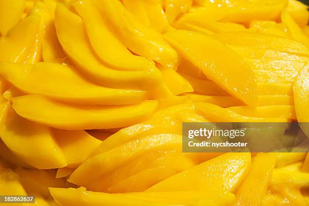 sliced mangos - juicy stock pictures, royalty-free photos & images