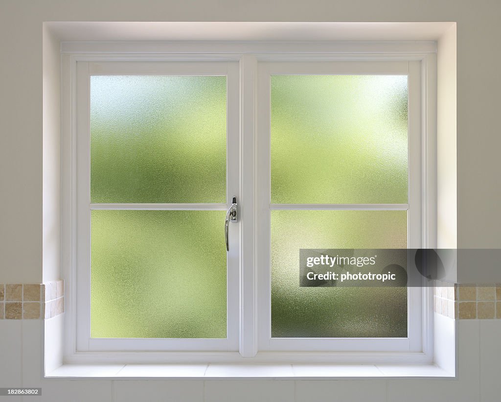 Frosted glass windows
