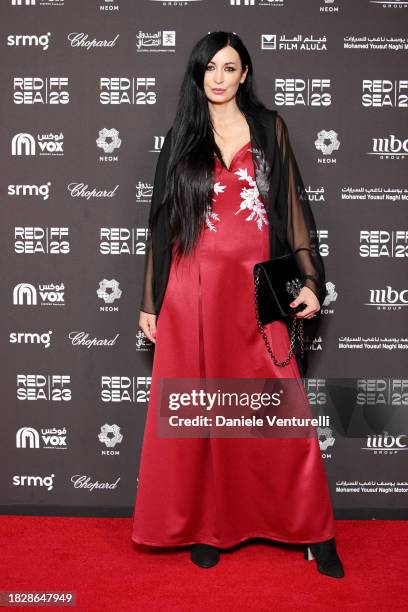 Regina Salpagarova attends the red carpet for "To My Son" during the Red Sea International Film Festival 2023 on December 03, 2023 in Jeddah, Saudi...