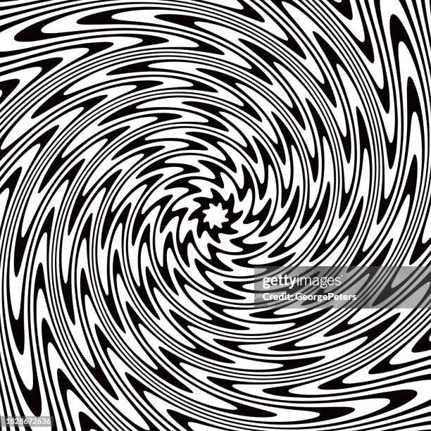concentric spiral background - sonar stock illustrations