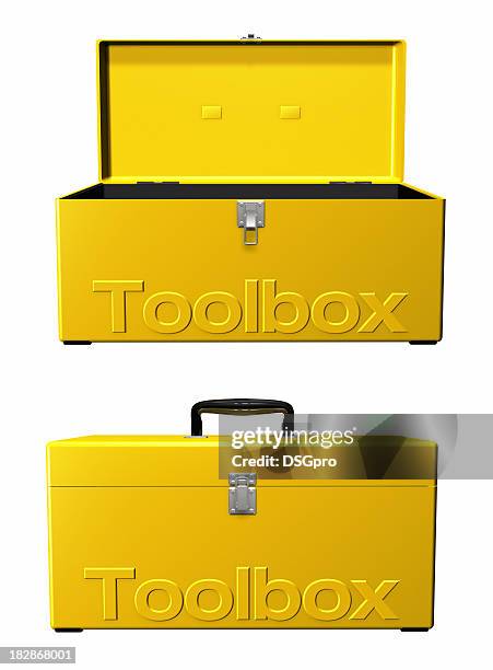 toolbox open and close - tool box front stock pictures, royalty-free photos & images