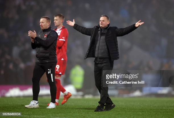 Richie Wellens, Manager of Leyton Orient, gestures after the Emirates FA Cup Second Round match between Chesterfield and Leyton Orient at Technique...
