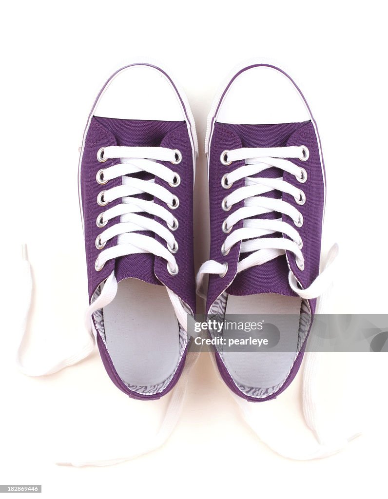 Purple Canvas Shoes