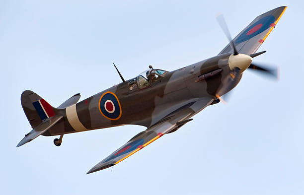 supermarine spitfire - segunda guerra mundial fotografías e imágenes de stock