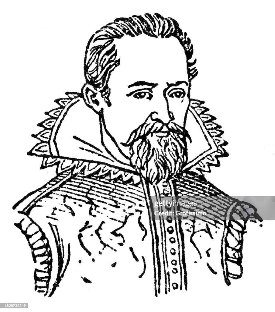 Johannes Kepler german astronomer portrait