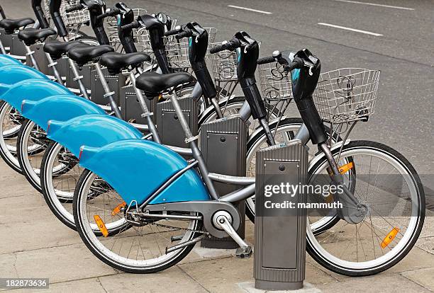 rent a bike - bike sharing stock pictures, royalty-free photos & images