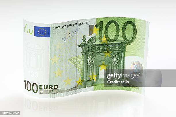 galapagos 100-euro-schein - euroscheine stock-fotos und bilder