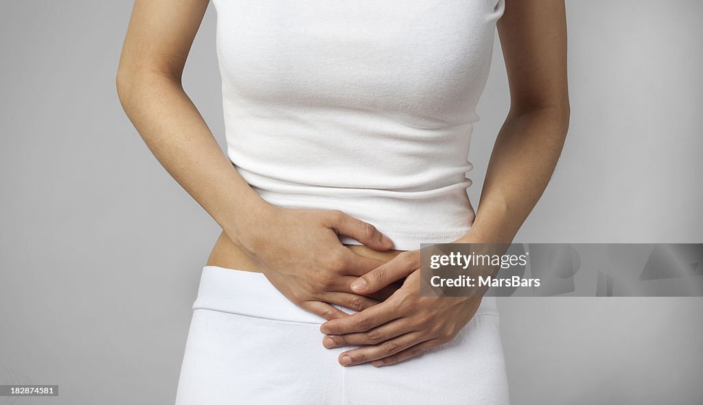 Menstrual cólicas ou dor de estômago