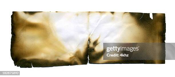 isolated burnt paper texture copyspace - burning paper stock illustrations