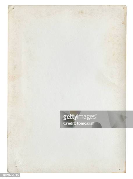 blank paper background isolated (clipping path included) - folded stock pictures, royalty-free photos & images