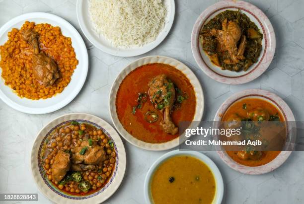 desi pakistani cuisine - serving size stock pictures, royalty-free photos & images