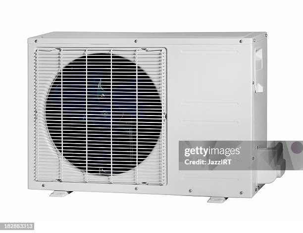 external air conditioning unit - electric heater stock pictures, royalty-free photos & images