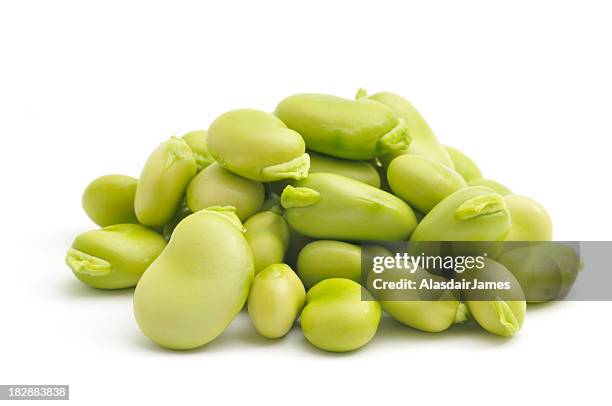 pila de granos de amplio (fava frijoles - haba gruesa fotografías e imágenes de stock