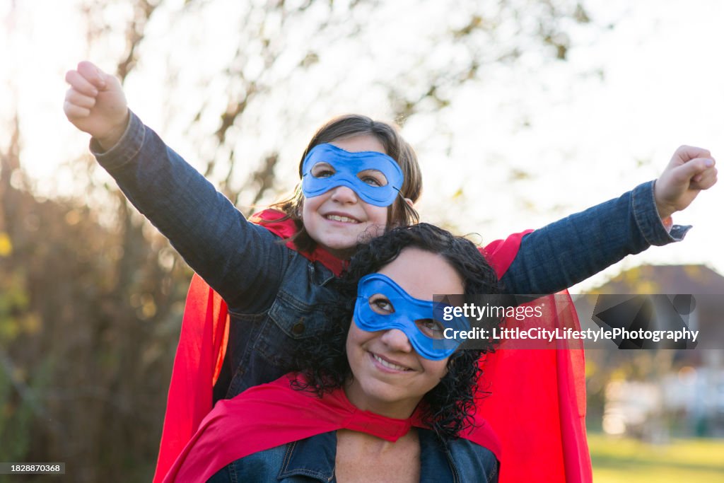 Mother and Daughter Superheroes