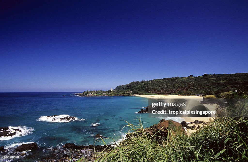 USA Hawaii O'ahu, North Shore, Waimea Bay.