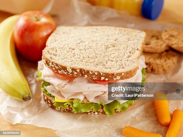 healthy packed lunch - packed lunch stock pictures, royalty-free photos & images