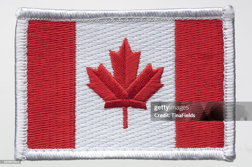 Bandeira do Canadá sistema transdérmico.