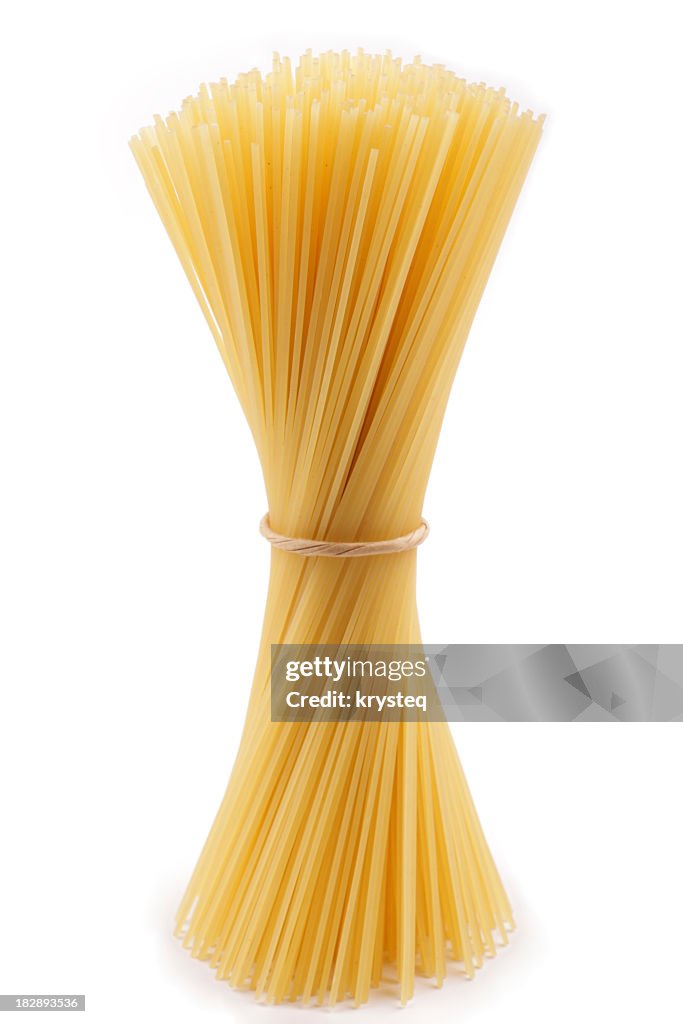 Bundle of spaghetti twisted together