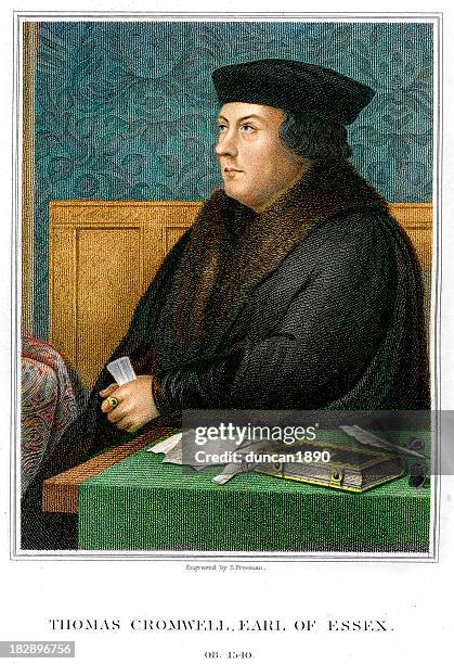 ilustrações, clipart, desenhos animados e ícones de thomas cromwell - retrato artístico