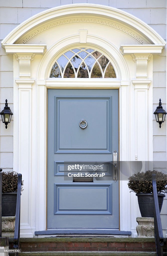 Colonial Blue Door