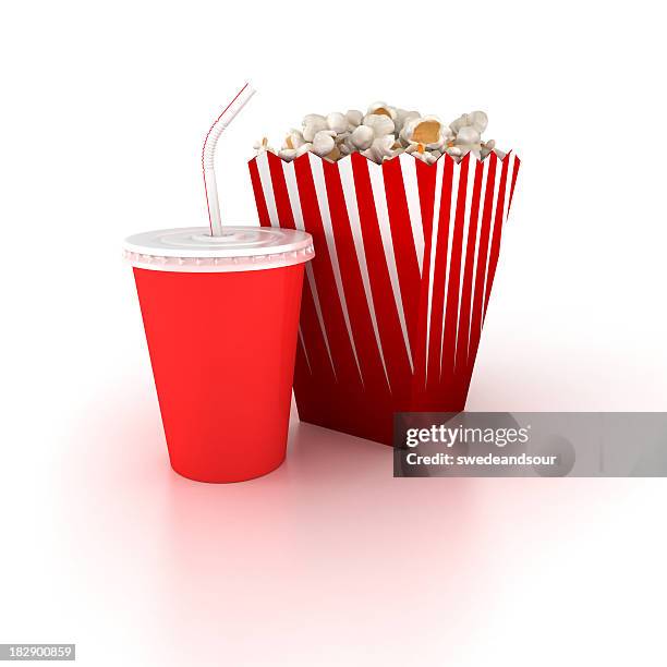 cinema snacks - bendy straw stock pictures, royalty-free photos & images