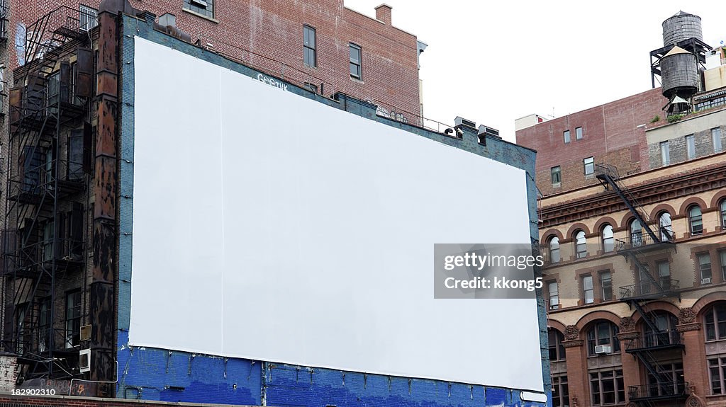 Publicidad en vallas publicitarias espacio en Manhattan, Nueva York