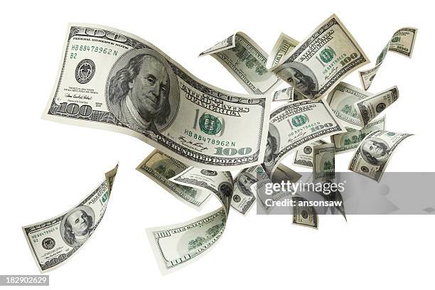 fliegen geld - money ahead stock-fotos und bilder