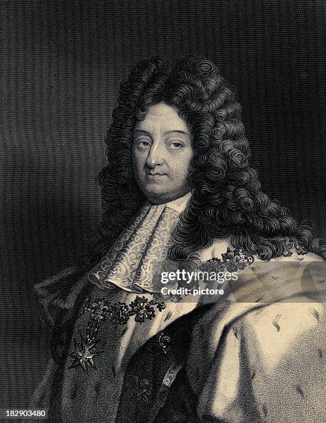 illustrations, cliparts, dessins animés et icônes de louis xiv (sun très grand lit - louis xiv