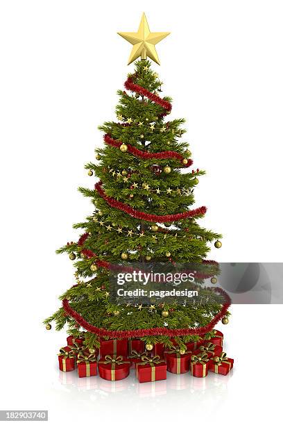 árbol de navidad - tinsel fotografías e imágenes de stock