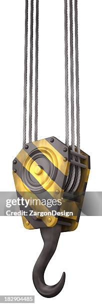 crane hook - hook stock pictures, royalty-free photos & images