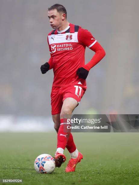 Theo Archibald of Leyton Orient during the Emirates FA Cup Second Round match between Chesterfield and Leyton Orient at Technique Stadium on December...