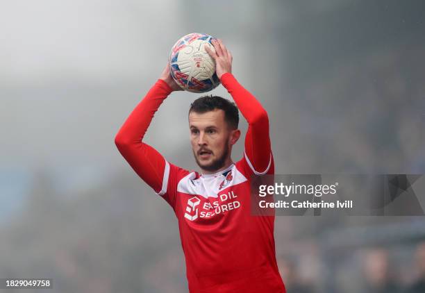 Tom James of Leyton Orient during the Emirates FA Cup Second Round match between Chesterfield and Leyton Orient at Technique Stadium on December 03,...