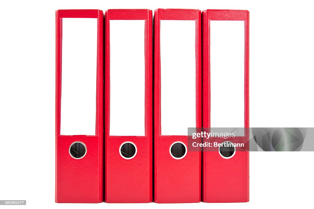 Red ring binders