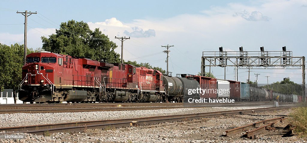 Full Train Long Long Freight Train In The City High-Res Stock Photo - Getty Images