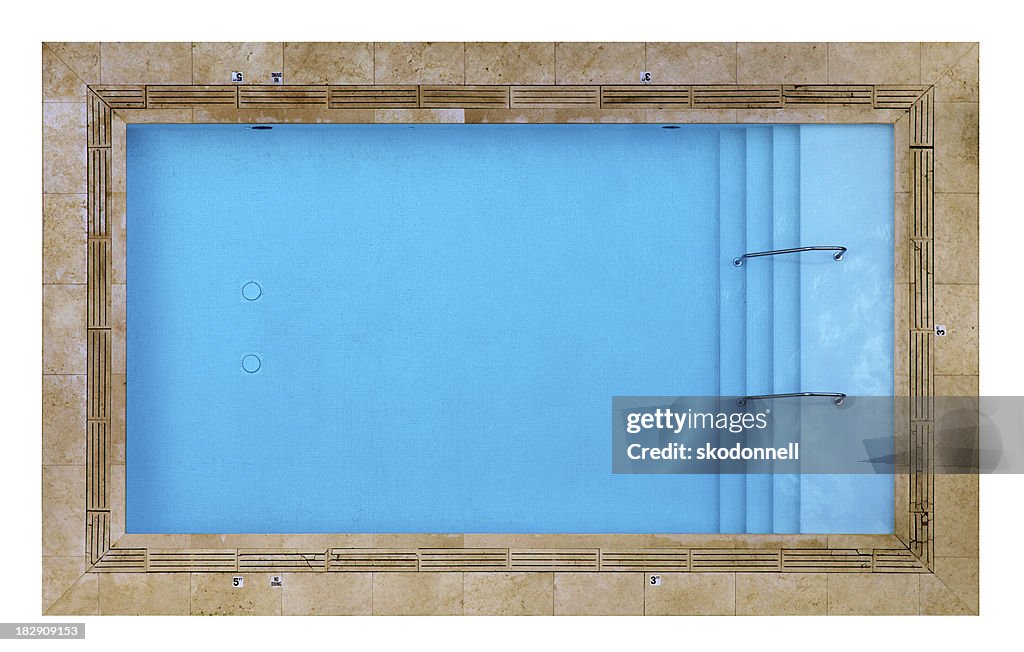Pool Over View Overhead View Of A Swimming Pool Isolated On White High-Res Stock Photo ...