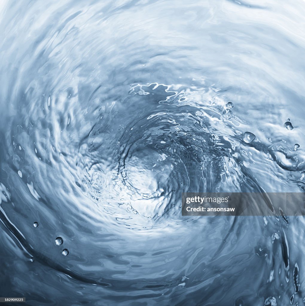 Swirling water