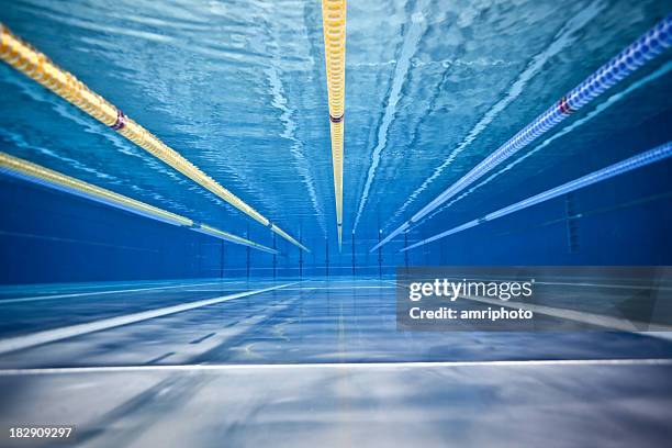 swimming pool underwater - swimming lanes stock pictures, royalty-free photos & images