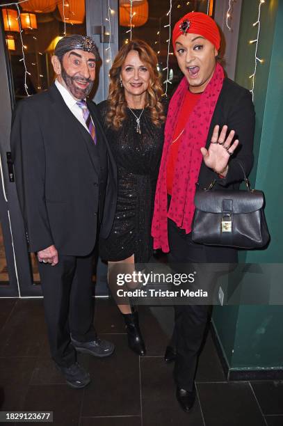 Dieter Hallervorden, Christiane Zander and Julian F. M. Stöckel during the GLÖÖCKLER Magic Christmas for Kids dinner at Noumi Lounge Restaurant on...