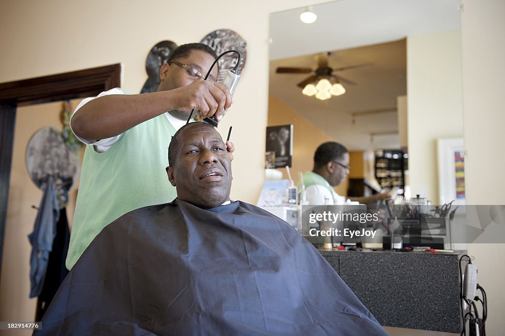 African American Barber Shop Shave