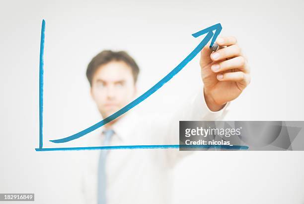 rising trend - upward curve stock pictures, royalty-free photos & images