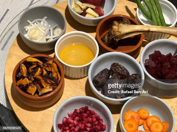 passover jewish holiday seder plate - pesach seder stock pictures, royalty-free photos & images