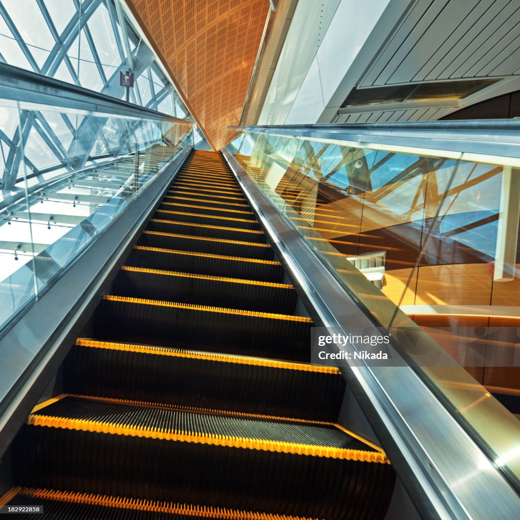 Station escalator in Dubai, United Arab Emirates