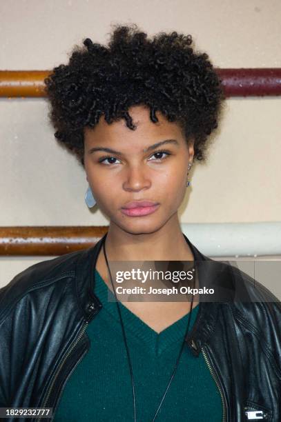 Indeyarna Donaldson-Holness arrives at the UK premiere of "The Boys In The Boat" at Curzon Cinema Mayfair on December 03, 2023 in London, England.